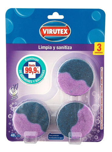 Desodorante En Pastilla De Estanque Lavanda X 3 Virutex