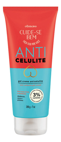 Gel Creme Anticelulite Cuide-se Bem 200g O Boticário Tipo De Embalagem Pote