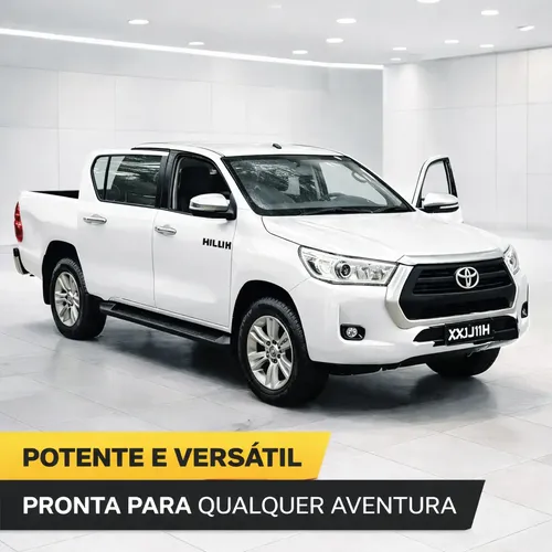 Miniatura Toyota Hilux Srx 2016 1:36 Branco Metal Carrinho