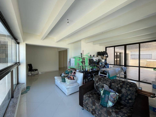 Imagem 14 de 30 de Cobertura Duplex, Frente Mar, Vista Para O Mar, Alto Padrão, 4 Dormitórios Sendo 2 Suítes, 3 Vagas De Garagem, Pitangueiras, Guarujá/sp - Co0040
