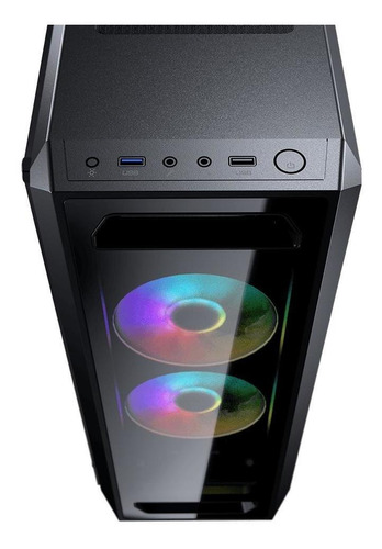 Gabinete Gamer Cougar Mx350 Rgb - Vidrio Templado Mini-itx /