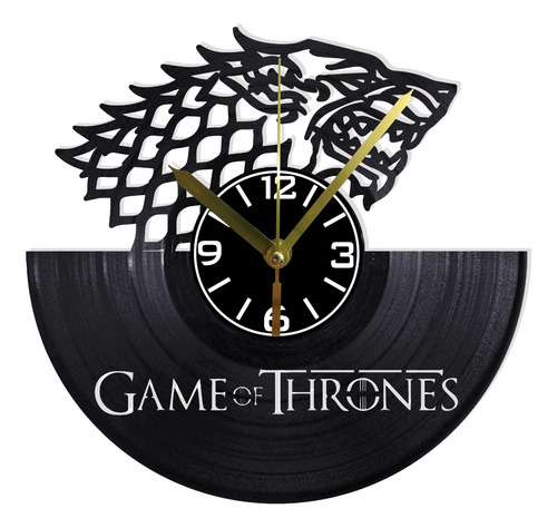 Reloj De Pared Disco Vinil Vinilo Acetato Game Of Thrones 25