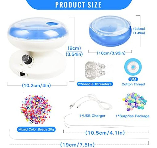 Hobbyworker Clay Bead Spinner, Kit Eléctrico De Cuentas De V