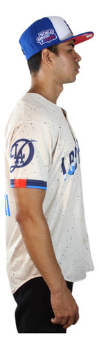 Polo Jersey 6 Botones Sublimado Mlb Dodgers City Connect