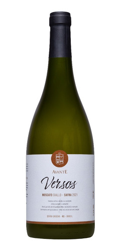 Vinho Fino Branco Avante Versos Moscato Giallo 750 Ml