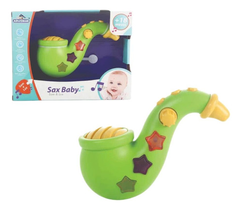 Brinquedo Musical Saxofone Baby Luz Som Bebê Criança Pequena