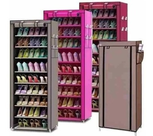 Imagen 3 de 5 de Pack Organizador Xl /ropa Closet Armable + Zapatera 9 Pisos