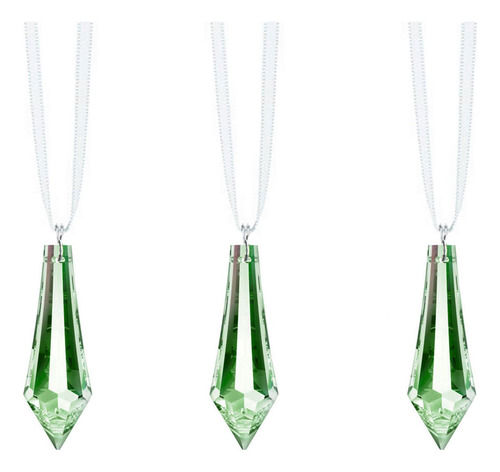 Colgante Para Ventana Cristal Swarovski Color Verde Claro 3