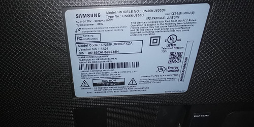 Imagen 4 de 10 de Samsung Smart 55 Un55ku630df 110v Con Trafo. Impec. Detalle
