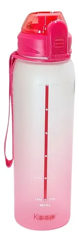 Botella Keep Medidas 1 Litro Antiderrame Libre Bpa