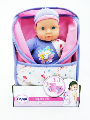 Juguete Muñeca Bebe Poppi Mi Pequeño Bebe Babymovil 16003