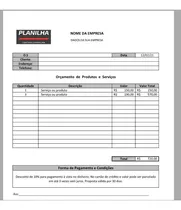Comprar Planilha Orçamento E Ordem De Serviço