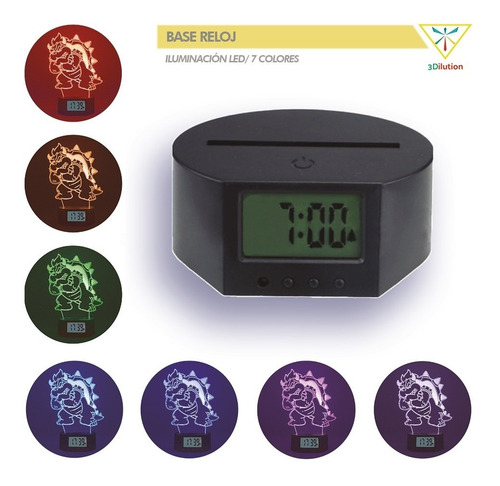 Lámpara De Mesa 3d Detective Conan Blasi Base Reloj