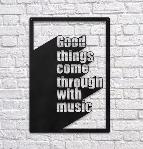 Cuadro Good Things Come Through With Music 75 Cmts