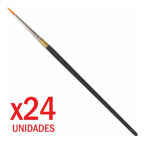 24 Pincel Redondo Nº2 Pelo Sintetico Redondo S120 Toray 