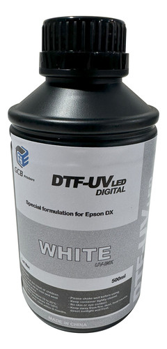 Kit 5l Tinta Dtf Uv Led Cores Cmyk + Branco P/ Cabeças Epson