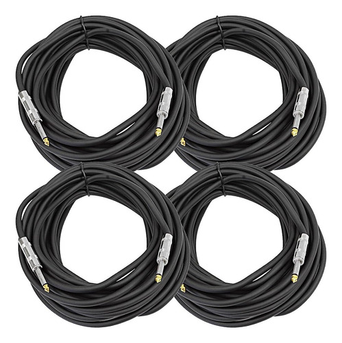 Seismic Audio - Fs35_4pack - Paquete De 4 De 35 Pies 1/4  A 