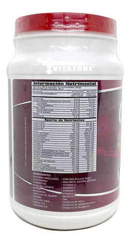 Imagen 4 de 6 de Colágeno Hidrolizado Glucosamina Biotina Frutos Rojos 1.1 Kg