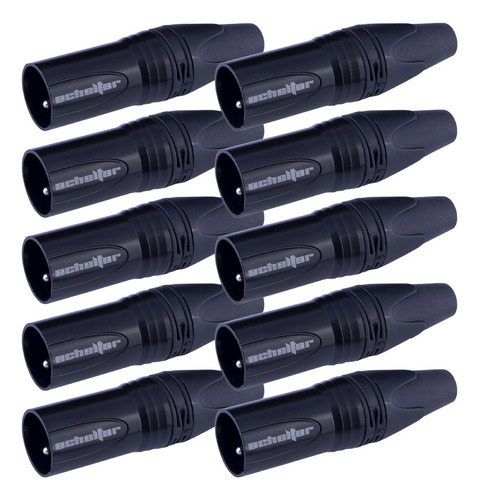 Schalter Conector 3 Pines Xlr Macho 10 Pz*