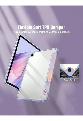 Funda Para Tableta Con Estampado De Mármol Compatible Con Sa