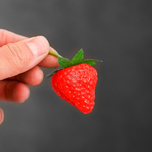 Para Minijuguetes De Vainilla Con Forma De Fresa Simulada,