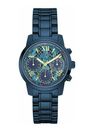 Reloj Guess Para Mujer W0448l10 Análogo Color Azul