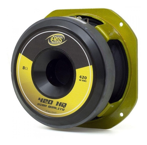 Auto Falante 8 Polegadas Eros E420 Hq 8 Ohms Woofer 420w Rms