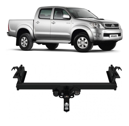 Engate Hilux 2005 A 2015 Removível Tração 1500kg Rabicho