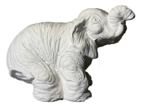 Elefante 6 Cm En Yeso Para Pintar Por Unidad Art. 45