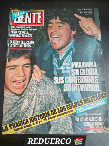 Gente 1138 Maradona Nápoles Ing. Budge Pavarotti 1987 14/5 E