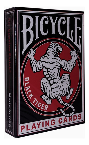 Juego De Cartas Bicycle Black Tiger Revival Poker Magia