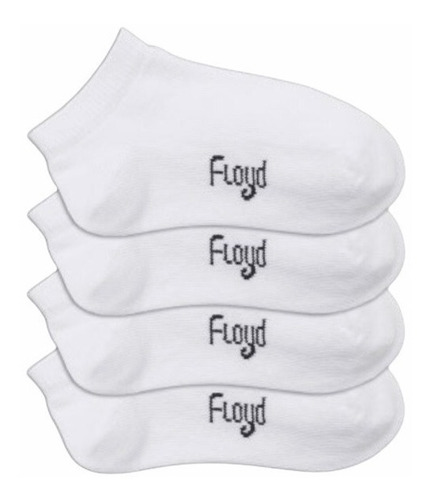 Imagen 2 de 8 de Pack X6 Floyd Soquete Liso Niño A. 60 T. 3 Bco/azul/negro