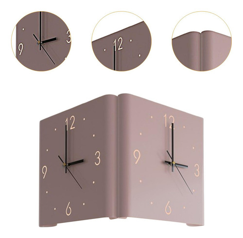 Reloj De Pared De Doble Cara Reloj Colgante Para Rosa Claro