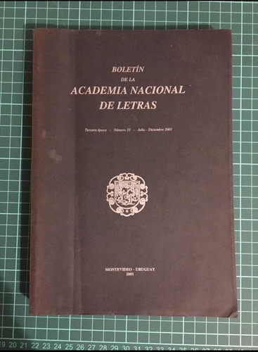 Boletín Academia Nacional De Letras - Tercera Época - Nro 10