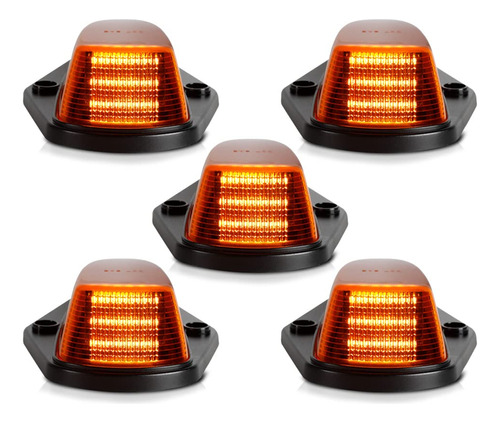 5 Luz Led Completa Color Ambar Para Cabina Techo Ford F150