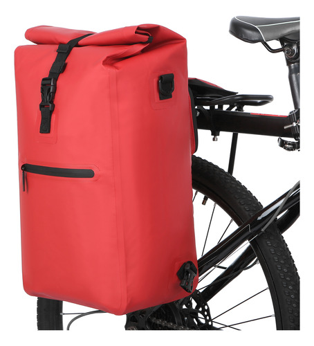 Bolsa Trasera Para Bicicleta 3 En 1, Impermeable, Con Bolsa