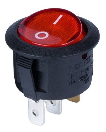 Interruptor Switch Con Luz 120v/220v 20a Verde Rojo