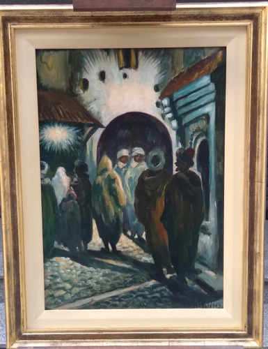 Manyantiques Oleo Original Del Artista Mallo Lopez La Crujia