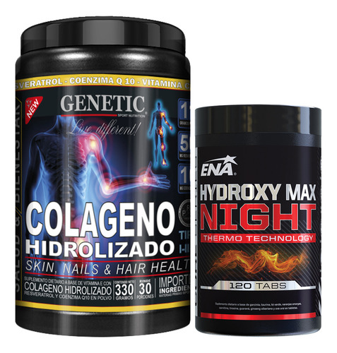 Rápido Quemagrasa Abdominal Hydroxy Max Colágeno Vit E C Q10 Sabor Naranja