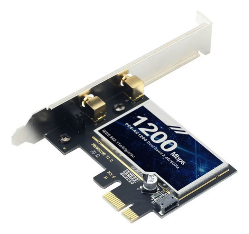 Placa Wireless Wifi Dual Band 5ghz 867mbps Computador Bt 4.0