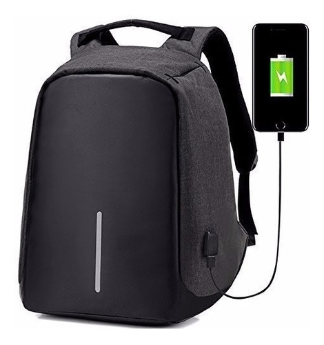 Mochila Backpack Antirrobo Impermeable Usb Laptop Antirobo