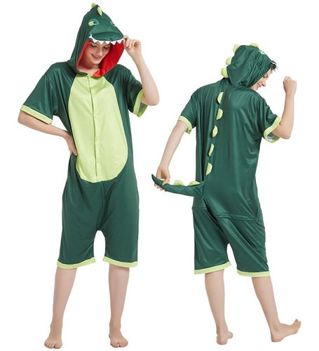 Kigurumi Dinosaurio Pijama Enterito De Verano Kawaii