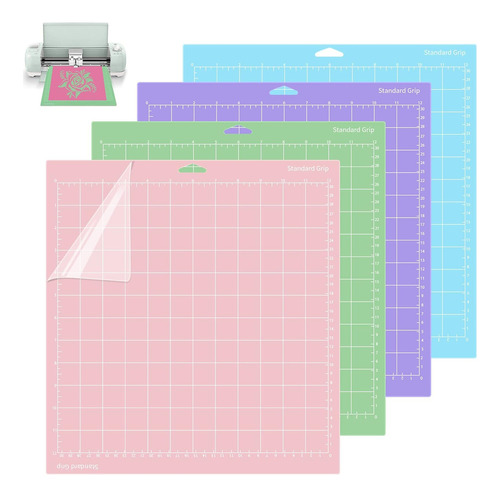 Pack 4 Tapetes De Corte Para Cameo 4 Y Cricut 30cm X 30cm