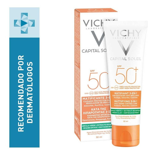  Protector Solar Vichy Capital Soleil Matificante 3-1 Spf50+