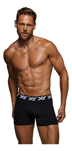 Boxer Xy Algodón Y Lycra Liso 1387 Xxxl Talle Especial 