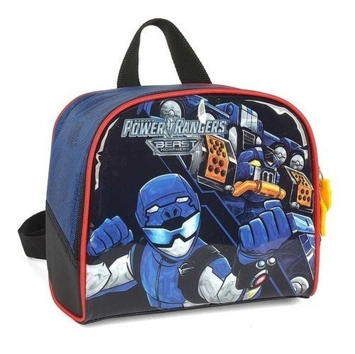 Lancheira Power Rangers Robôs Térmica Escolar Luxcel Azul