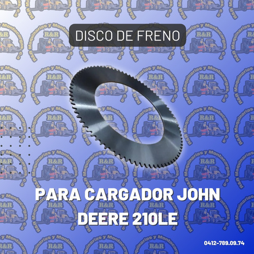 Disco De Freno Para Cargador John Deere 210le