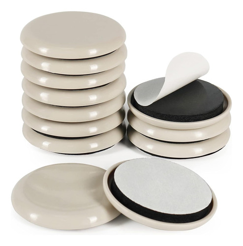 Deslizadores De Muebles Autoadhesivos 2 - 12 Unidades (beig