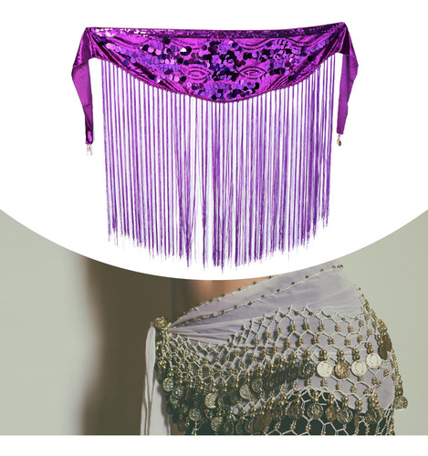 Falda Para Danza Del Vientre, Pañuelo Para La Cadera, Con