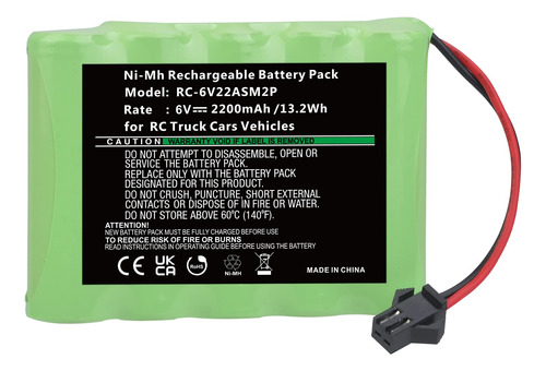 Tectra Bateria Recargable Ni-mh De 6 V 2200 Mah Con Conector